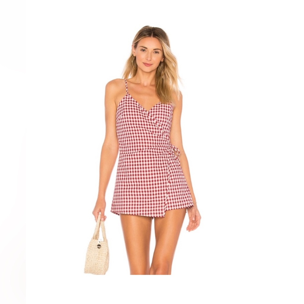 Red Gingham Romper